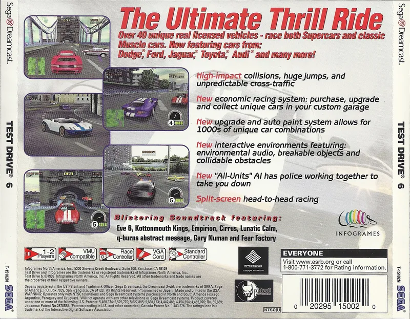 Test Drive 6 box back