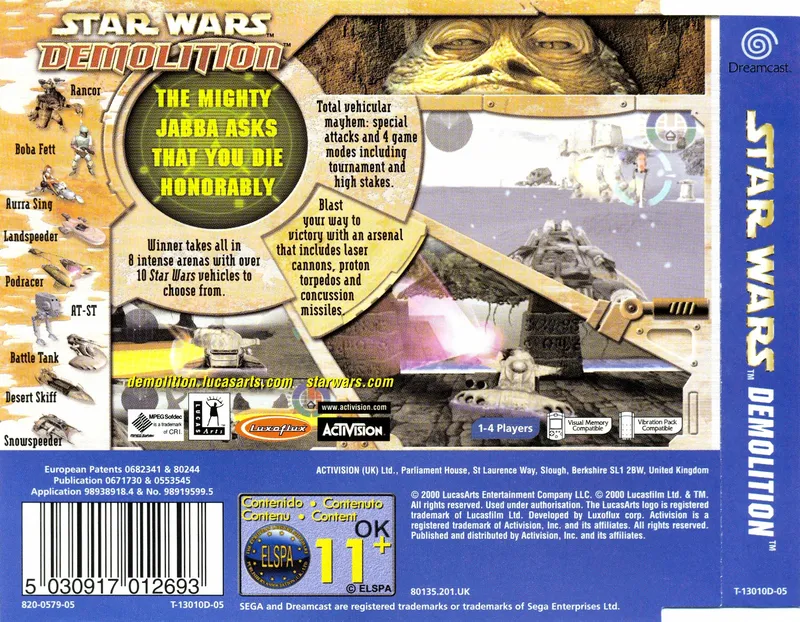 Star Wars: Demolition box back