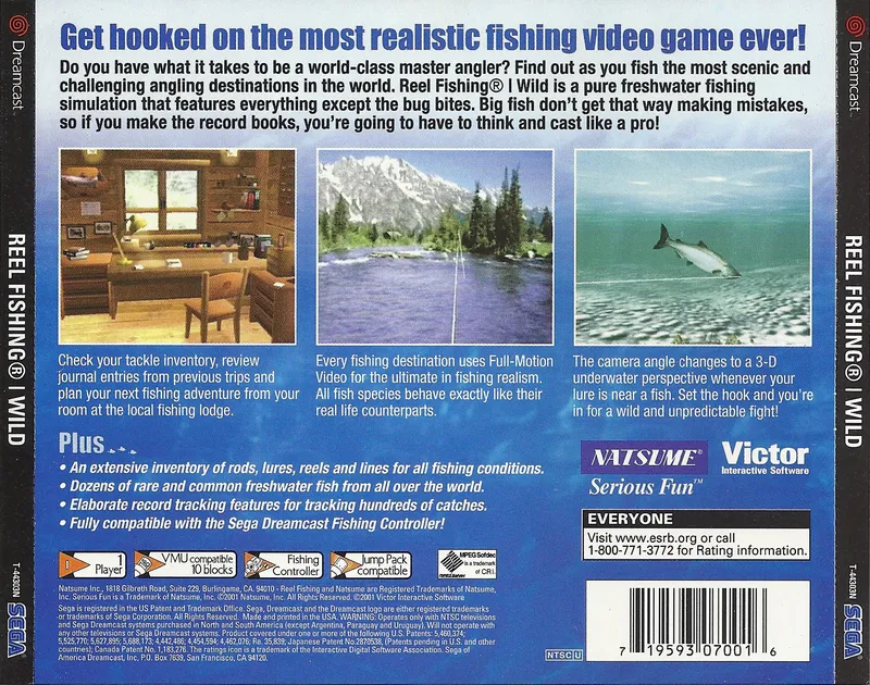 Reel Fishing: Wild box back