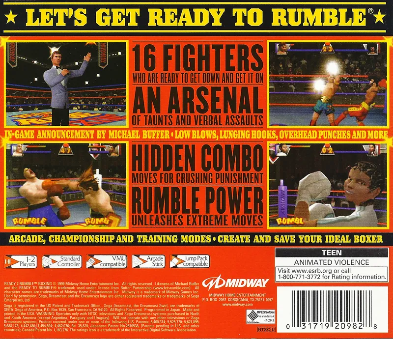 Ready 2 Rumble Boxing box back