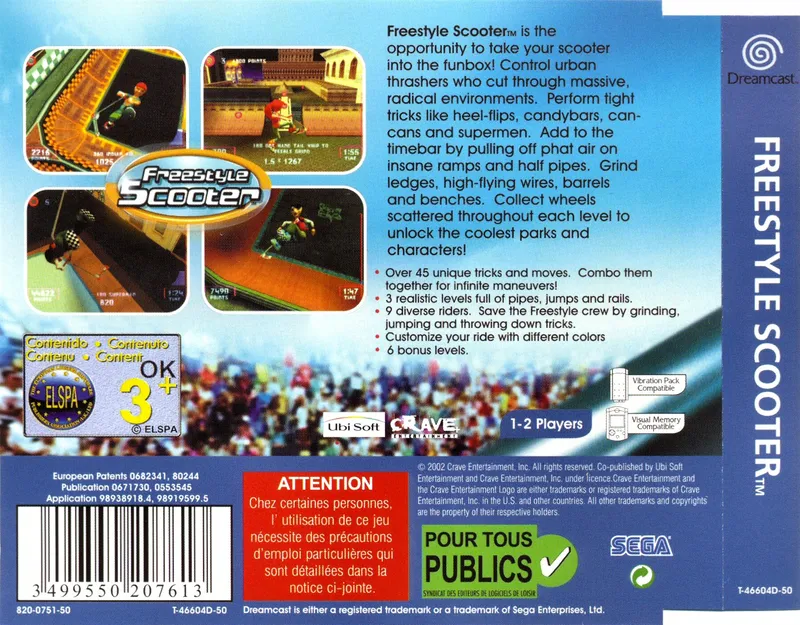 Razor Freestyle Scooter box back