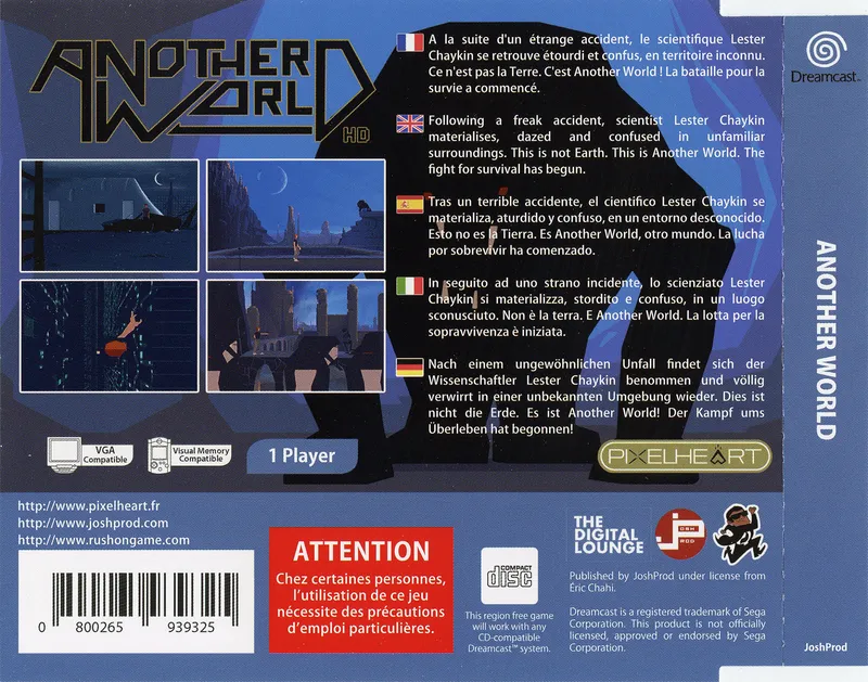 Another World HD box back