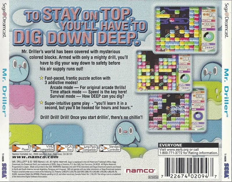 Mr. Driller box back