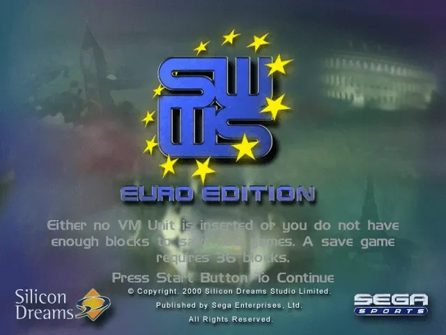 Sega Worldwide Soccer 2000 Euro Edition screenshot