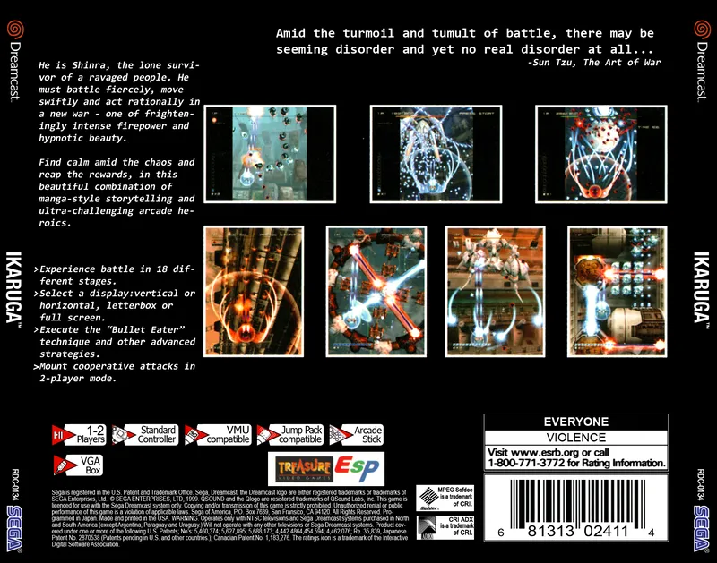 Ikaruga box back