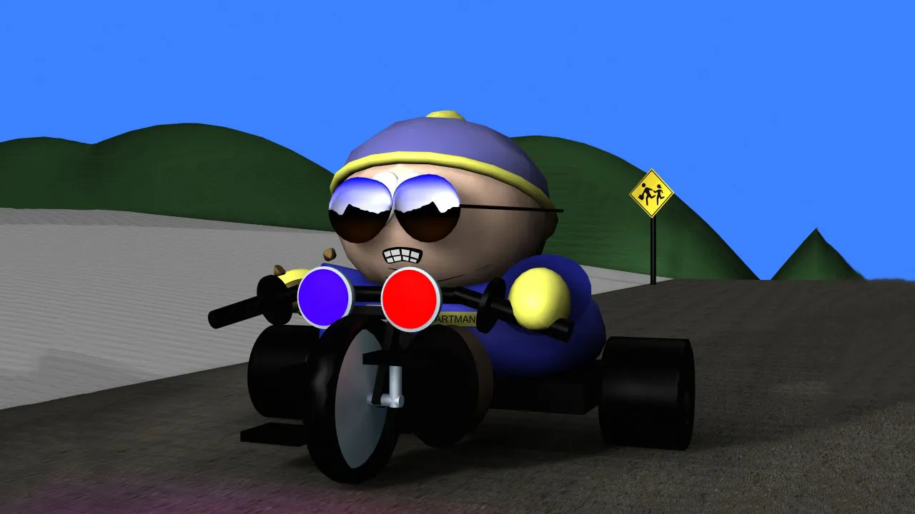 Backdrop artwork for South Park Rally