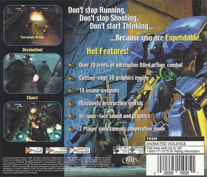 Expendable box back