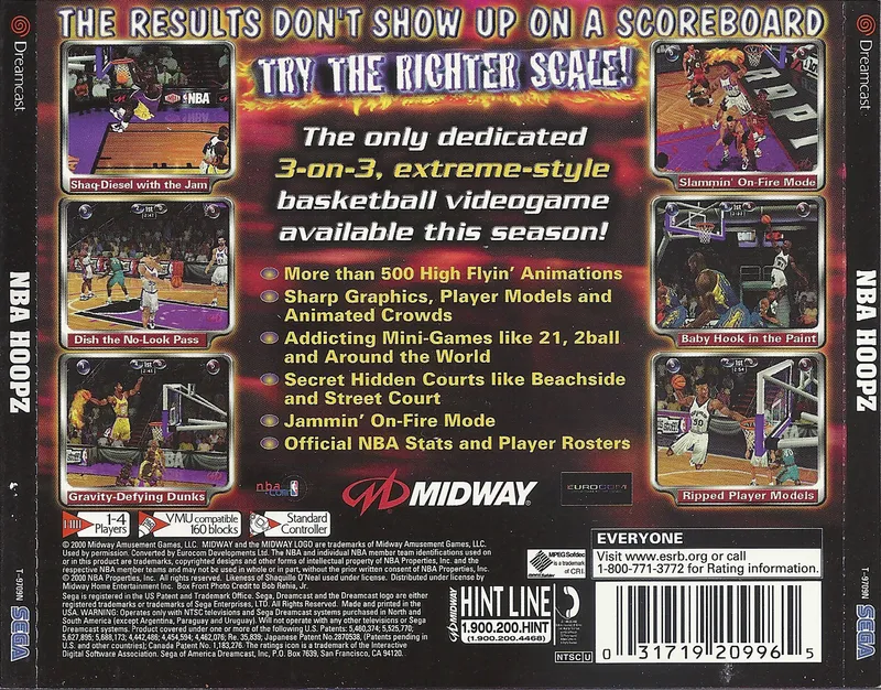 NBA Hoopz box back