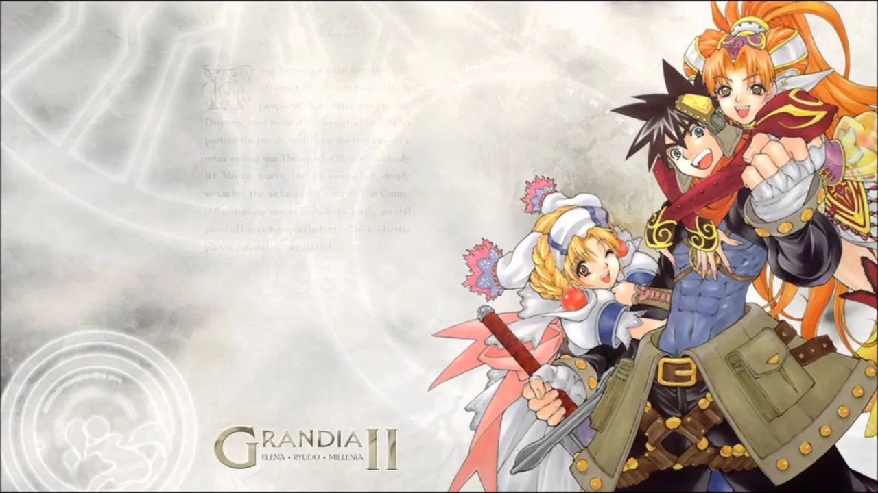 Backdrop artwork for Grandia II