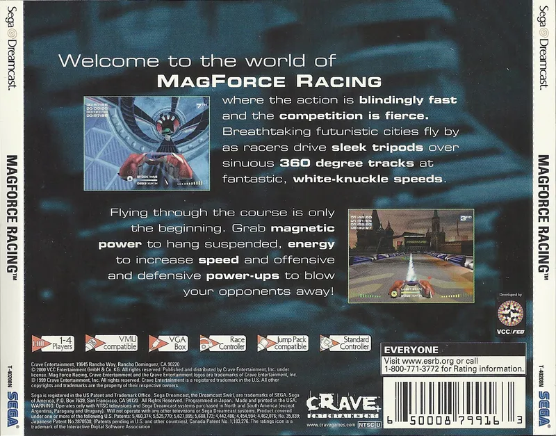 Magforce Racing box back