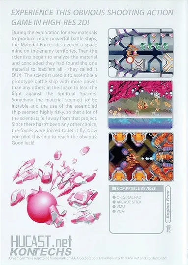 Dux box back