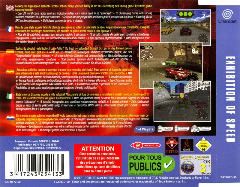 Exhibition of Speed box back