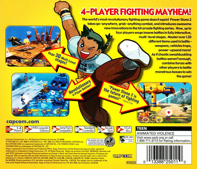 Power Stone 2 box back