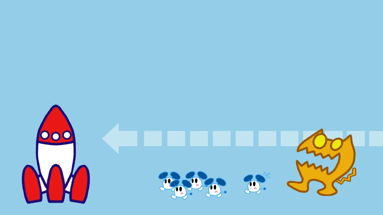 Backdrop artwork for ChuChu Rocket!