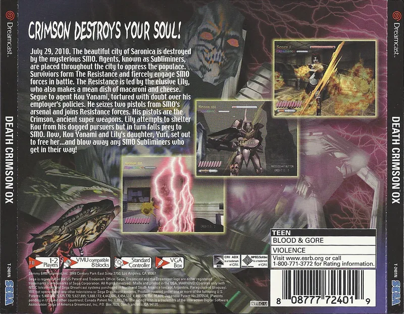 Death Crimson OX box back