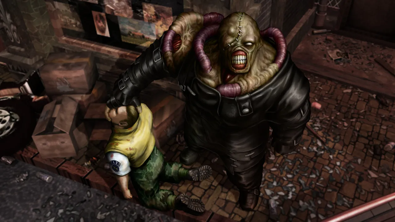 Backdrop artwork for Resident Evil 3: Nemesis
