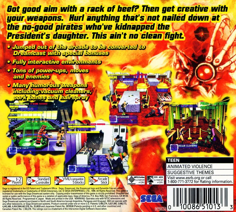 Dynamite Cop box back