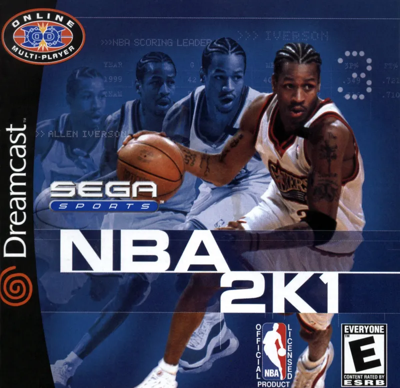 NBA 2K1 box art