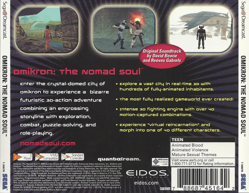 Omikron: The Nomad Soul box back