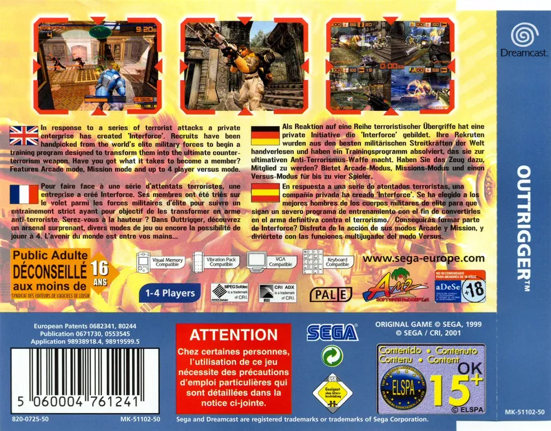 Outtrigger box back