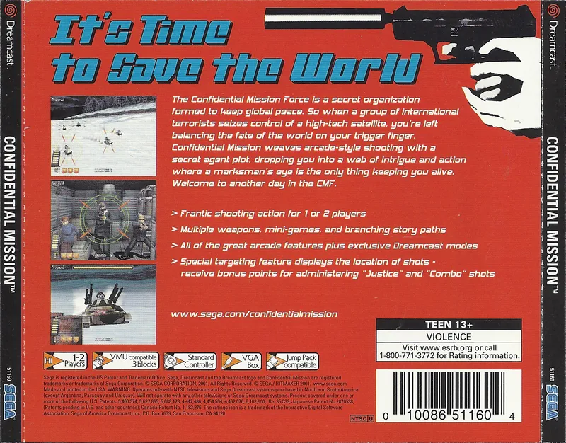 Confidential Mission box back