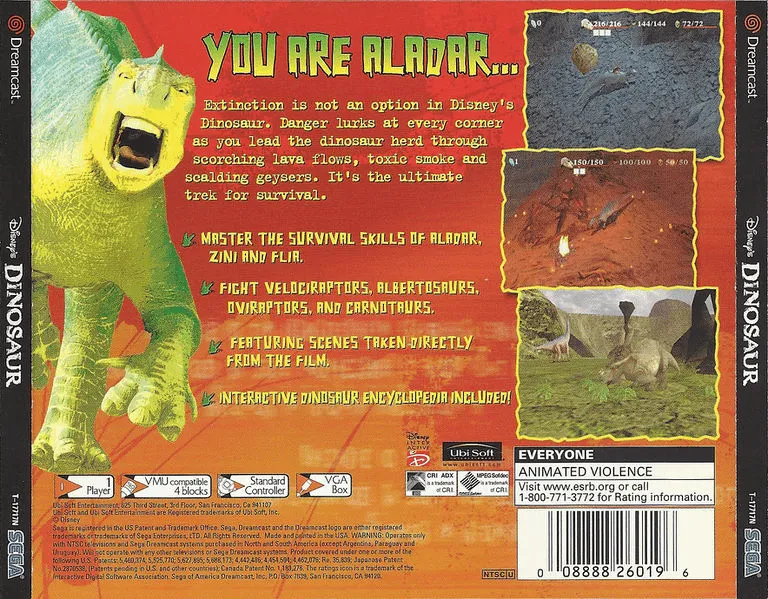 Disney's Dinosaur box back