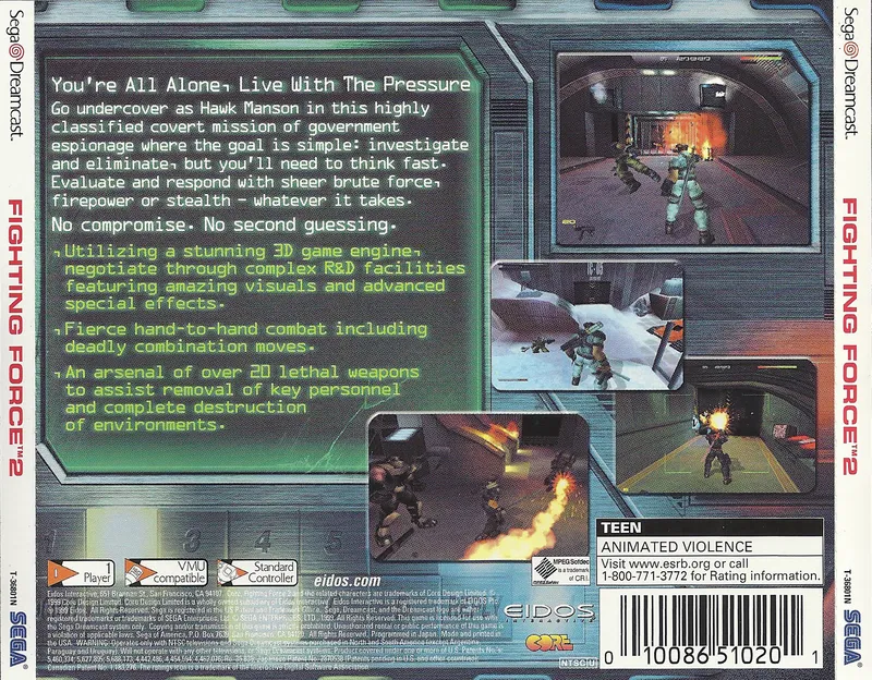 Fighting Force 2 box back