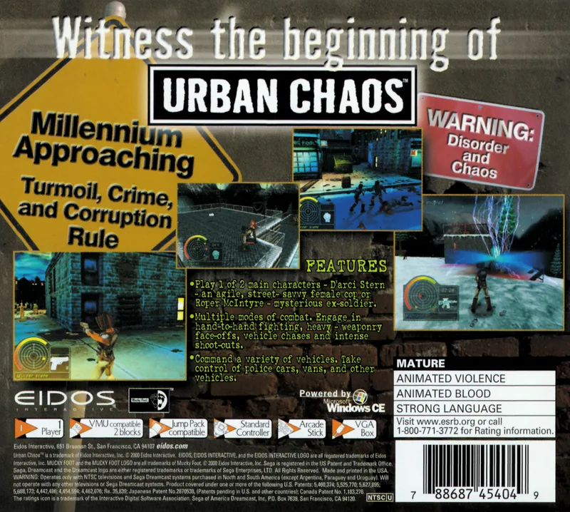 Urban Chaos box back