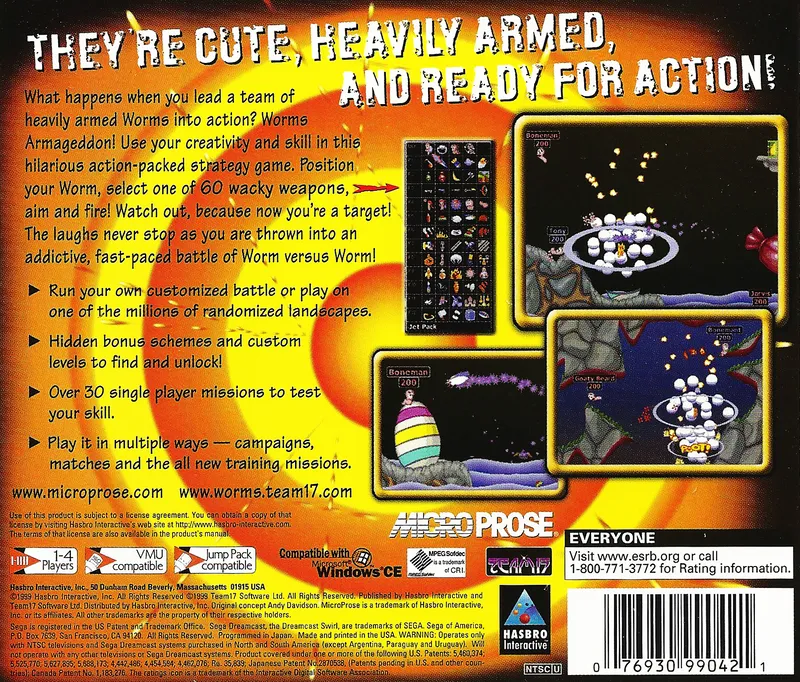 Worms Armageddon box back