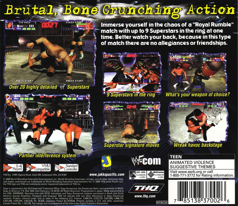 WWF Royal Rumble box back