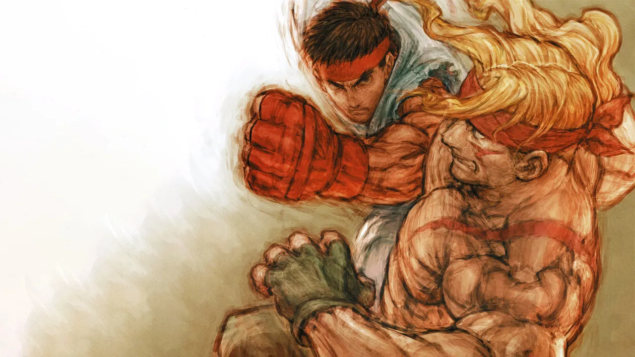 Backdrop artwork for Street Fighter III: Double Impact