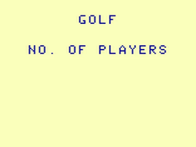 Golf screenshot