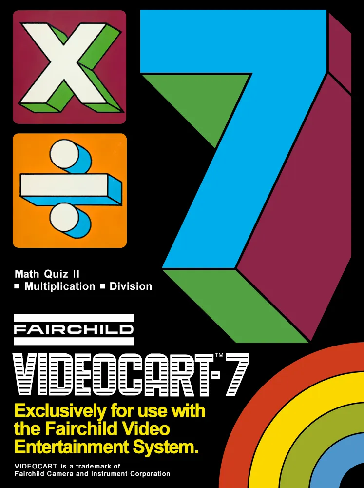 Videocart-7: Math Quiz II  (Multiplication & Division) box art