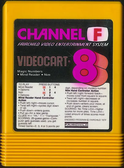 Videocart-8: Magic Numbers cart