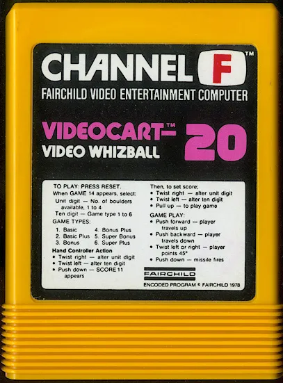 Videocart-20: Video Whizball cart