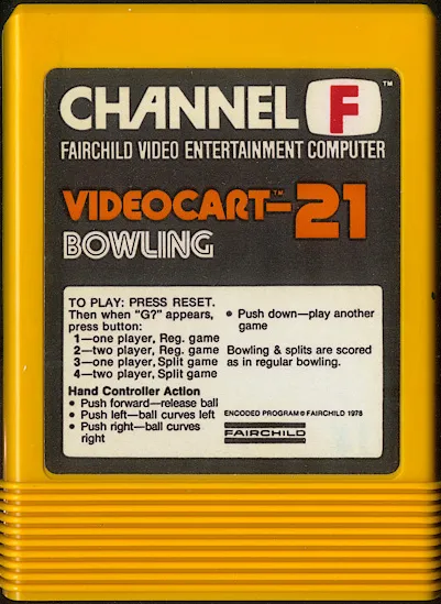 Videocart-21: Bowling cart