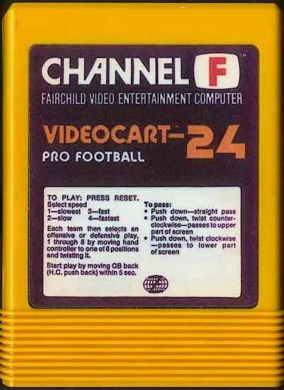 Videocart-24: Pro Football cart