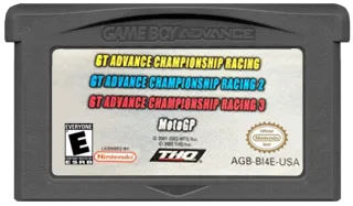 4 Games on One Game Pak: GT Advance / GT Advance 2 / GT Advance 3 / MotoGP cart