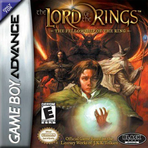 The Lord of the Rings: The Fellowship of the Ring cover art for Nintendo Game Boy Advance
