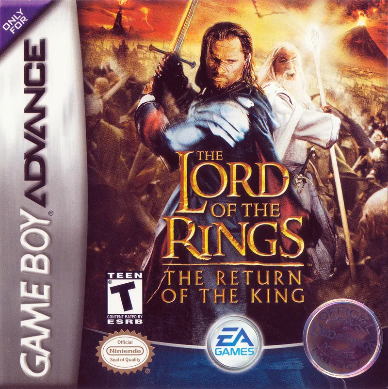 The Lord of the Rings: The Return of the King cover art for Nintendo Game Boy Advance