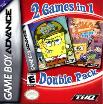 2 Games in 1: SpongeBob SquarePants: Battle for Bikini Bottom + Nicktoons: Freeze Frame Frenzy cover art for Nintendo Game Boy Advance