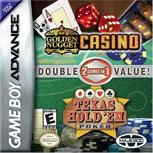2 Games in 1: Golden Nugget Casino + Texas Hold 'em Poker cover art for Nintendo Game Boy Advance