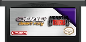 2 Games in 1: Quad Desert Fury + Monster Trucks cart