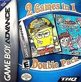 2 Games in 1: SpongeBob SquarePants: Battle for Bikini Bottom + The Fairly OddParents!: Breakin' da Rules cover art for Nintendo Game Boy Advance