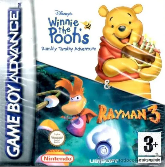 Winnie the Pooh's Rumbly Tumbly Adventure & Rayman 3 box art