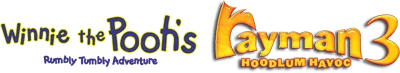 Winnie the Pooh's Rumbly Tumbly Adventure & Rayman 3 logo