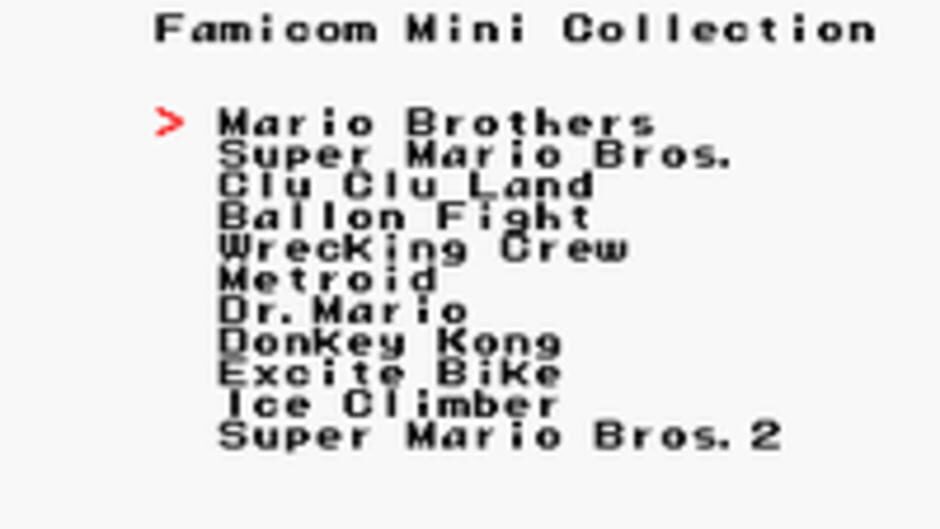 Backdrop artwork for Famicom Mini Collection