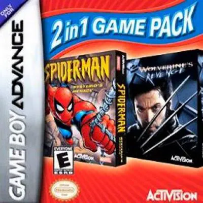 2 in 1 Game Pack: Spider-Man: Mysterio's Menace + X2: Wolverine's Revenge cover art for Nintendo Game Boy Advance