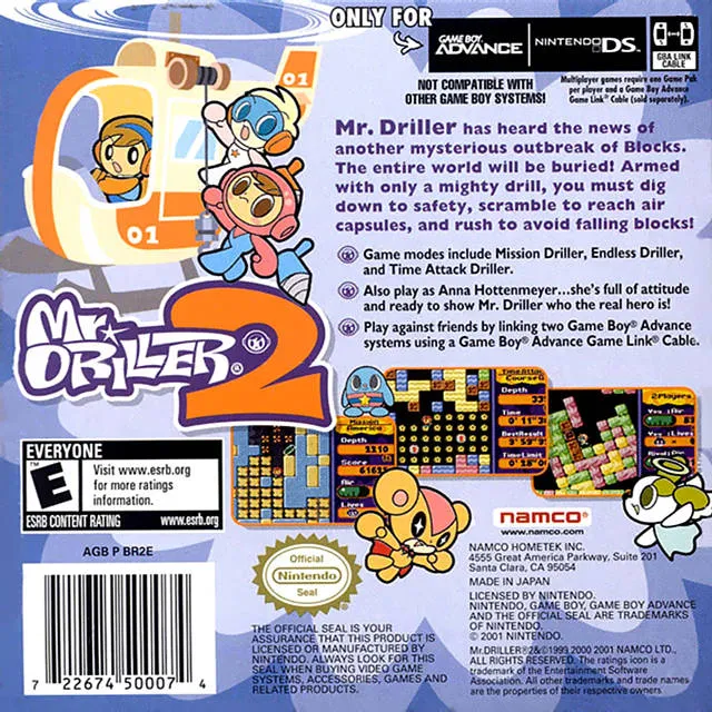 Mr. Driller 2 box back