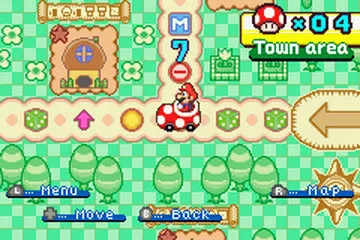 Backdrop artwork for Mario Party Advance